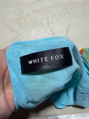 White fox Blue Floral Cami Top Spaghetti Straps XS thumbnail 7