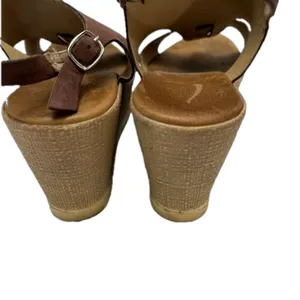 Wedges Made In Spain Tan Size 9 thumbnail 8