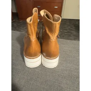 Silent D Nene tan leather booties Women's Size 39 US 8-8.5 Platform thumbnail 8