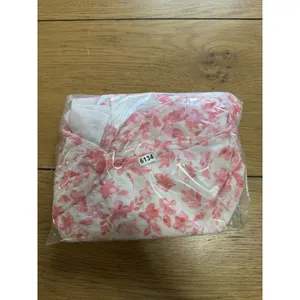 Skies Are Blue White and Pink Floral Print Smocked Flutter Sleeve Blouse Medium‎ thumbnail 9
