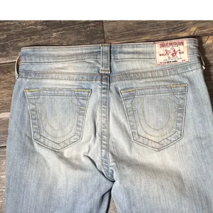 True Religion Super Skinny Jeans Distressed Light‎ Wash Size 29 Ripped Grunge thumbnail 11