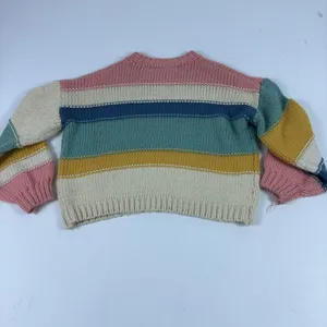 Altar'd State Sweater Womens XS/S Multicolor Crewneck‎ Striped Knit Pullover thumbnail 8