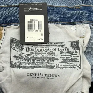 Levi's Premium 501 Original Cropped Women's Sz 30x26 Button Fly Distressed Jeans thumbnail 7