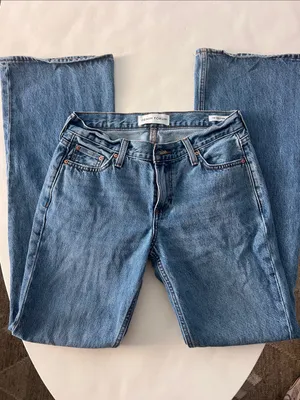 Denim Forum The '00s Lo-Rise Flare Jeans Medium Wash 5 Year Kiss n Tell 25 $138 thumbnail 5
