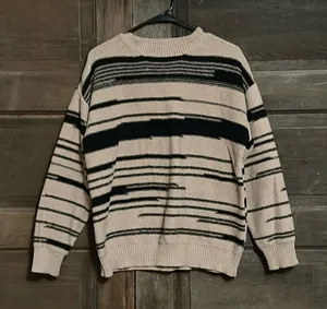 Simple by Suzanne Betro Women's Chunky Sweater‎ Oversized S/M Tan and Black thumbnail 1