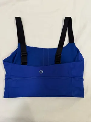 lululemon athletica Blue Sports Bralette with Black Straps thumbnail 2