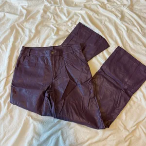 Princess Polly Purple Leather Pants thumbnail 1