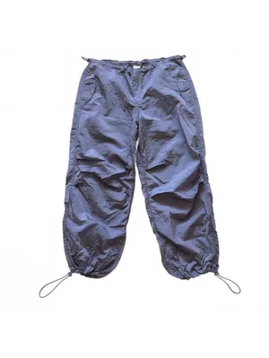 Urban Outfitters Iets Frans Shiny Baggy Parachute Pants Balloon Trousers Large thumbnail 2
