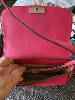 💖 RARE Find! Pink Ralph Lauren Leather Bag - Perfect Condition 💖 thumbnail 6