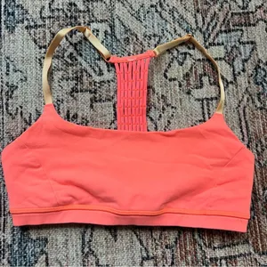 Lululemon True Self Bra Grapefruit Peach Fuzz Size 6 Coral Sports Bra thumbnail 7