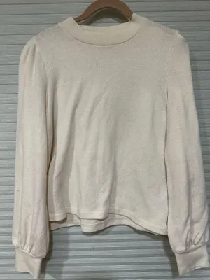 Madewell Sweater Pullover Cream thumbnail 1