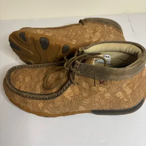 Twisted X Cork Leather Upper‎ Chukka Moc Boots Women's Size 7M thumbnail 8