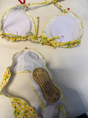 Yellow Bikini Shein Set thumbnail 5