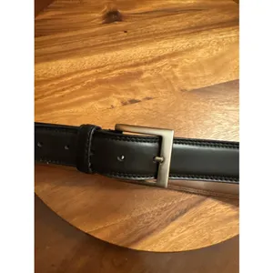 IZOD Black & Brown SILVER BUCKLE BELT Women's Size 36 thumbnail 9