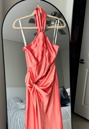 Forever 21 Silky coral maxi dress thumbnail 5
