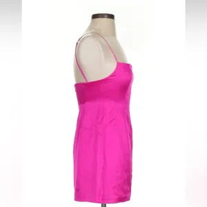 Retrofete pink satin‎ Janessa mini dress size xs thumbnail 8