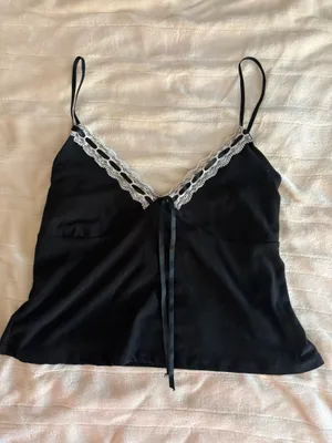 Windsor Lace Top Black thumbnail 1