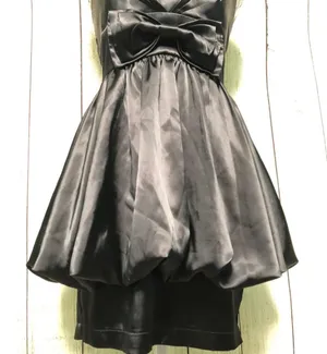 Black Bow Tie Mini Dress Size M thumbnail 5