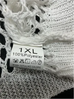 Womans Excellent Pullover Long Sleeve Knit Sweater 1XL White thumbnail 4