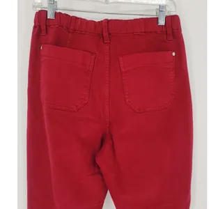 Judy Blue Garment Dyed Red Drawstring Skinny Jeans Size 7/28 thumbnail 5