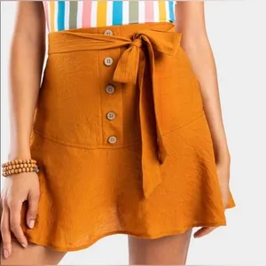 Harper Heritage Burnt Orange Mini Skirt Size‎ Medium thumbnail 1