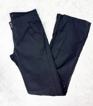 prAna Halle Hiking Pants Size 6 Tall Black Convertible Roll-Up Outdoor Pants thumbnail 1