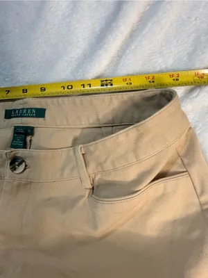 Ralph Lauren Women's Tan Straight-Leg Trousers thumbnail 4