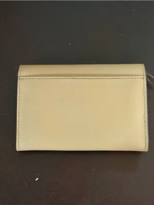 Michael Kors Tan Saffiano Leather Compact Wallet with Gold Logo thumbnail 4