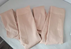 Thick Lined Nude Beige Tights Girls XL - XXL Cozy Warm Modest Transition Dance thumbnail 1