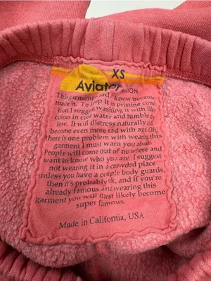 Aviator Nation Pink Six Stripe Sweatpants Women’s XS thumbnail 2