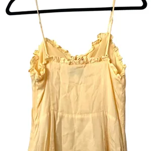 & OTHER‎ STORIES Ruffled Lace Up Midi Sundress Yellow Sz 4 thumbnail 5