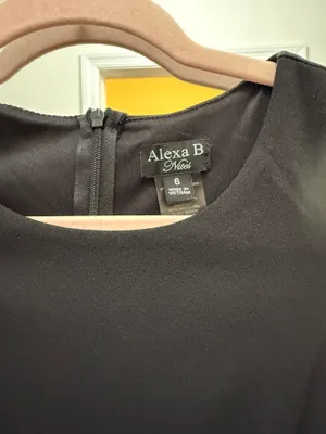 Along mixed dress Black Size 6 thumbnail 2