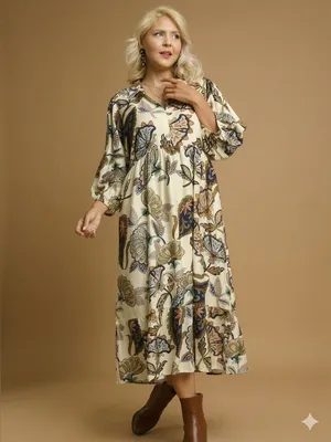 New!Umgee Plus Size Boho Paisley Lined Tiered Midi Dress Size 1X thumbnail 2