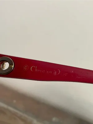 Vintage Christian Dior My Lady Dior 6 Sunglasses Havana Tortoise Red Cannage thumbnail 4