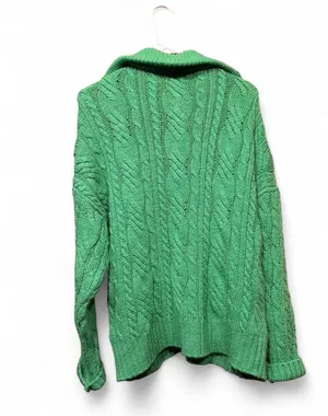 Green Topshop Quarter Zip Sweater thumbnail 2