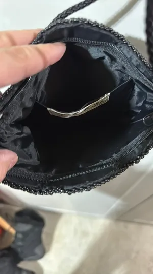 Black Beaded Evening Crossbody Bag thumbnail 8