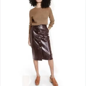 Rachel Comey x Target Croc Embossed Faux Leather Midi Skirt 0 thumbnail 2
