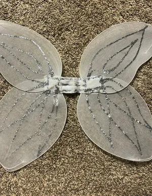 Fairy Wings Costume Silver Size undefined thumbnail 1