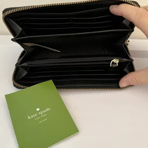 Kate Spade‎ Zip Around Organizer Clutch Wallet Navy and Cream Stripe— Color Flaw thumbnail 5