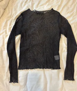 Brandy Melville Glitter Sheer Top thumbnail 1
