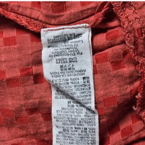 Free People‎ Elisa Tunic Tank Top XS Coral Orange Lace Trim Halter Sleeveless thumbnail 6