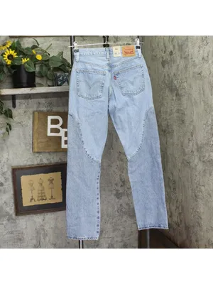 NWT Levi's Womens 501 Button Fly Jeans 94417268 County Fair Blue 26x30 thumbnail 6
