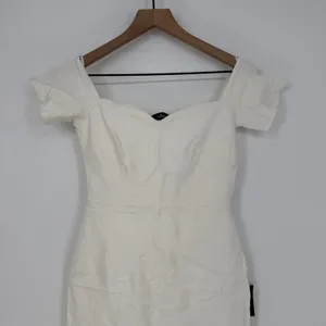 Lulus‎ How Much I Care Ivory Off-The-Shoulder Midi Dress Size S thumbnail 6