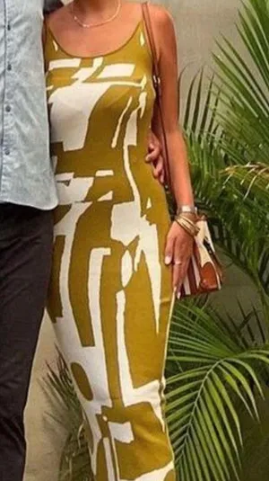Print Maxi Dress White thumbnail 7