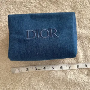 Dior Toiletry Bag in Blue denim thumbnail 3
