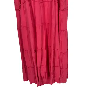 NWT Anthropologie Tiered Ruffle Maxi Dress Pink Size Small Boho Flowy Resortwear thumbnail 13