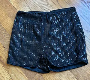 Sequin Black Women's Shorts Size XS thumbnail 1