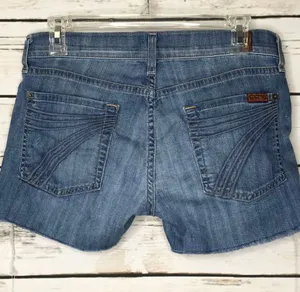 💋7 For All Mankind Dojo Shorts Distressed Size 28 thumbnail 1