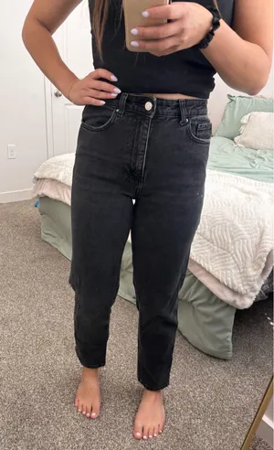 ZARA Black Denim Jeans  thumbnail 1