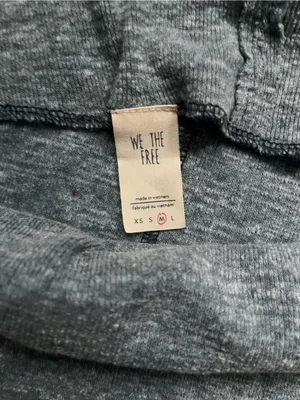 We the Free Blue Funnel Neck Dolman Sleeves Boho Sweater Size M Casual Fall thumbnail 3